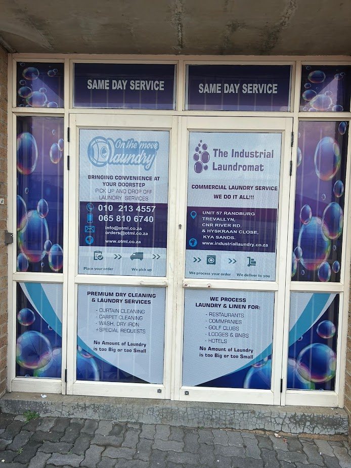 Industrial Laundromat same-day service storefront